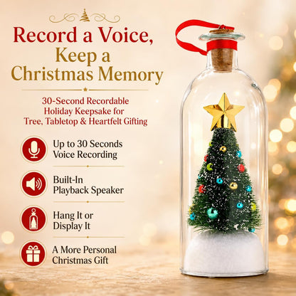 Voice of Christmas Recordable Tree Bottle