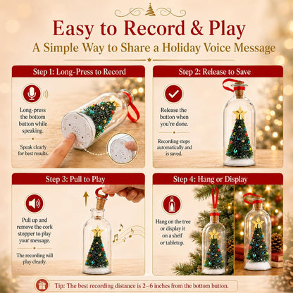 Voice of Christmas Recordable Tree Bottle