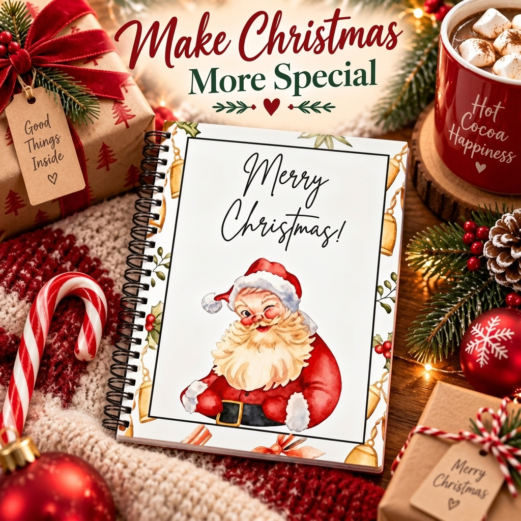 Merry Christmas Gift Card Holder Book